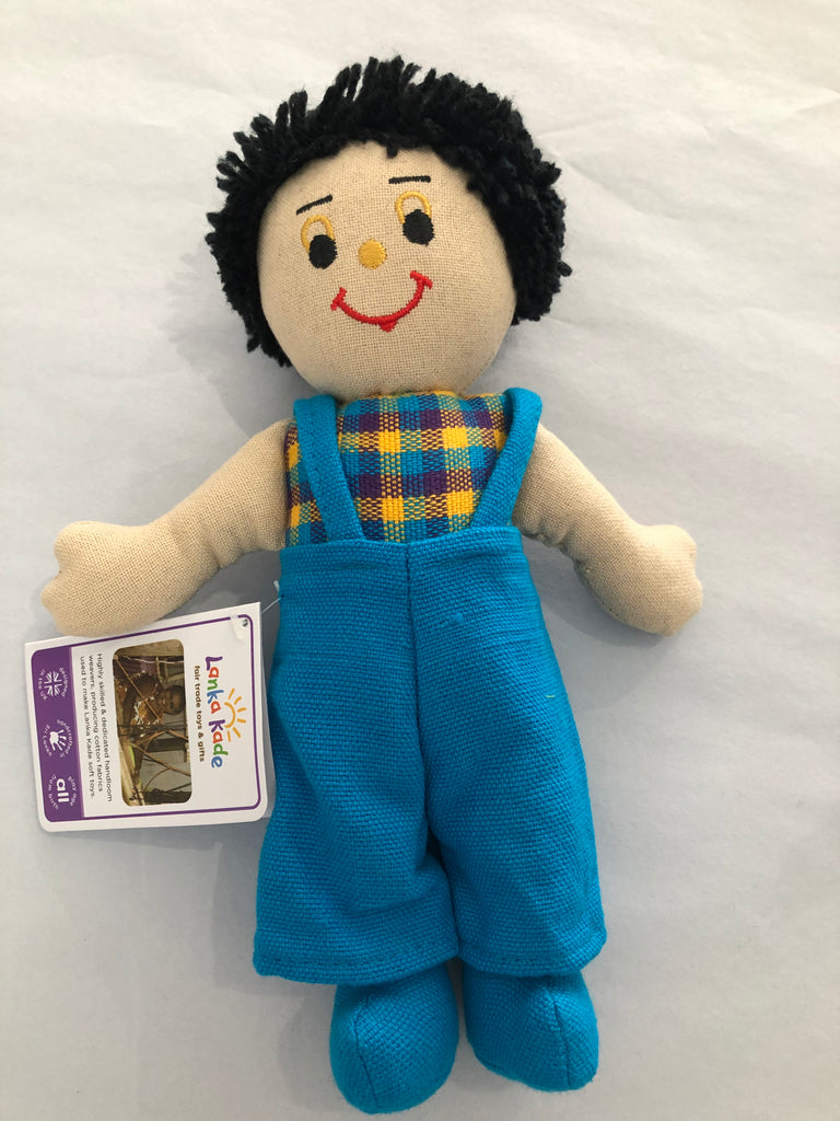 Lanka Kade Boy Doll - White Skin Black Hair