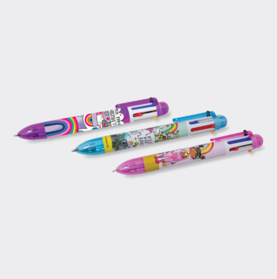 Unique Unicorns 6 Click Multi Color Pen