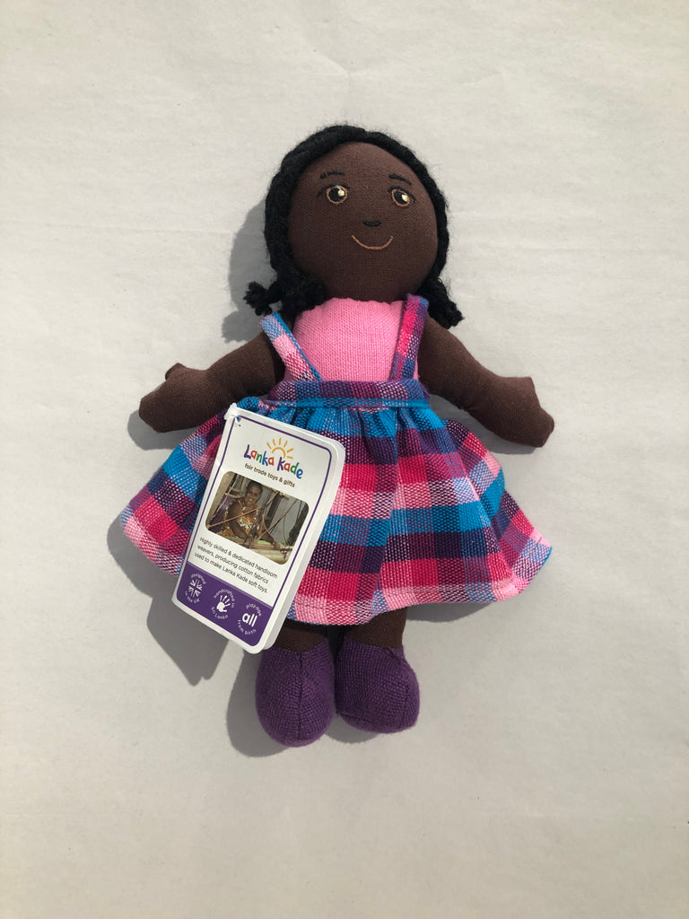 Lanka Kade Girl Doll - Black Skin Black Hair