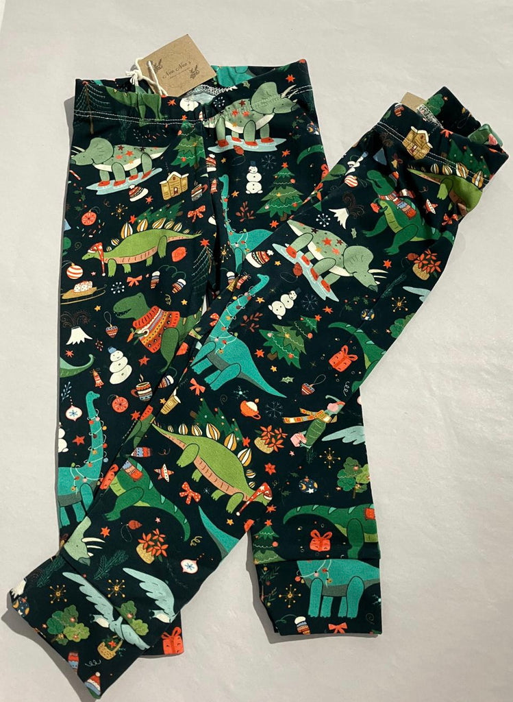 Christmas Dino Leggings