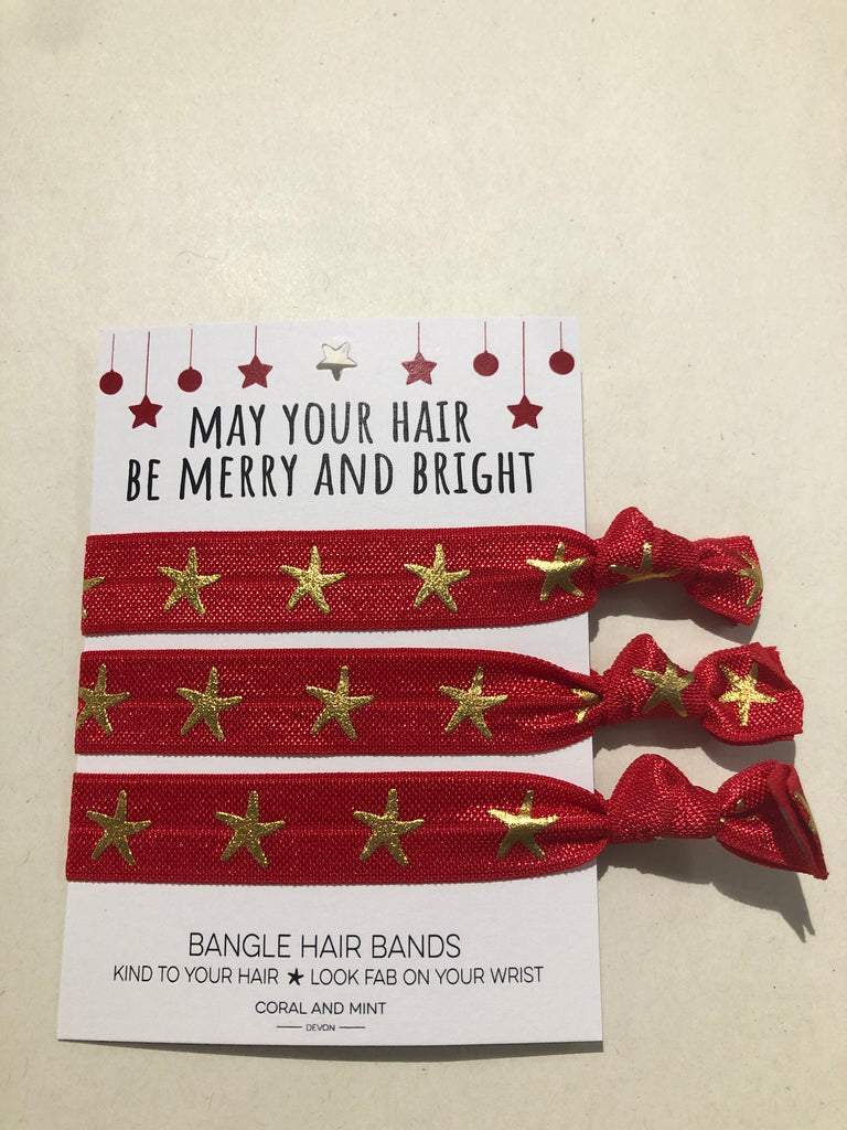 Bangle Hair Band - Christmas (Red)