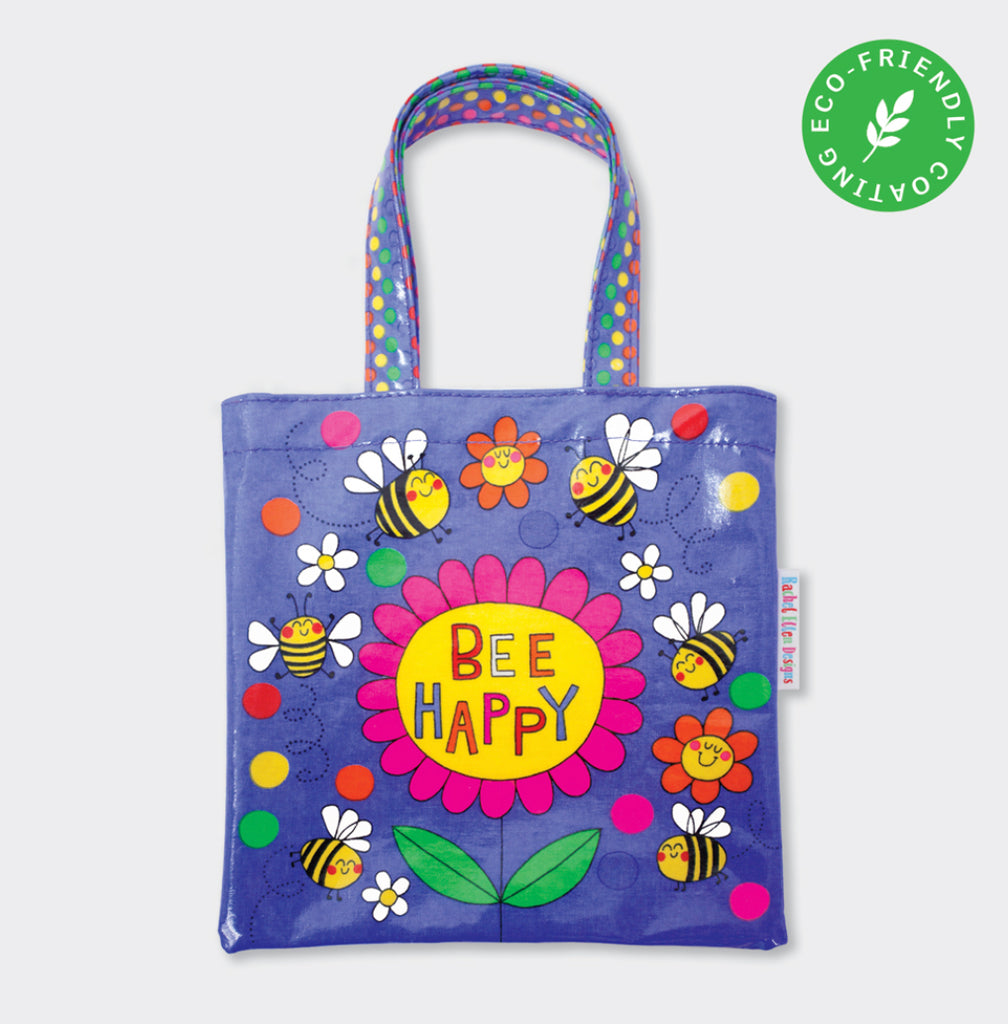 Mini Tote Bag - Bee Happy