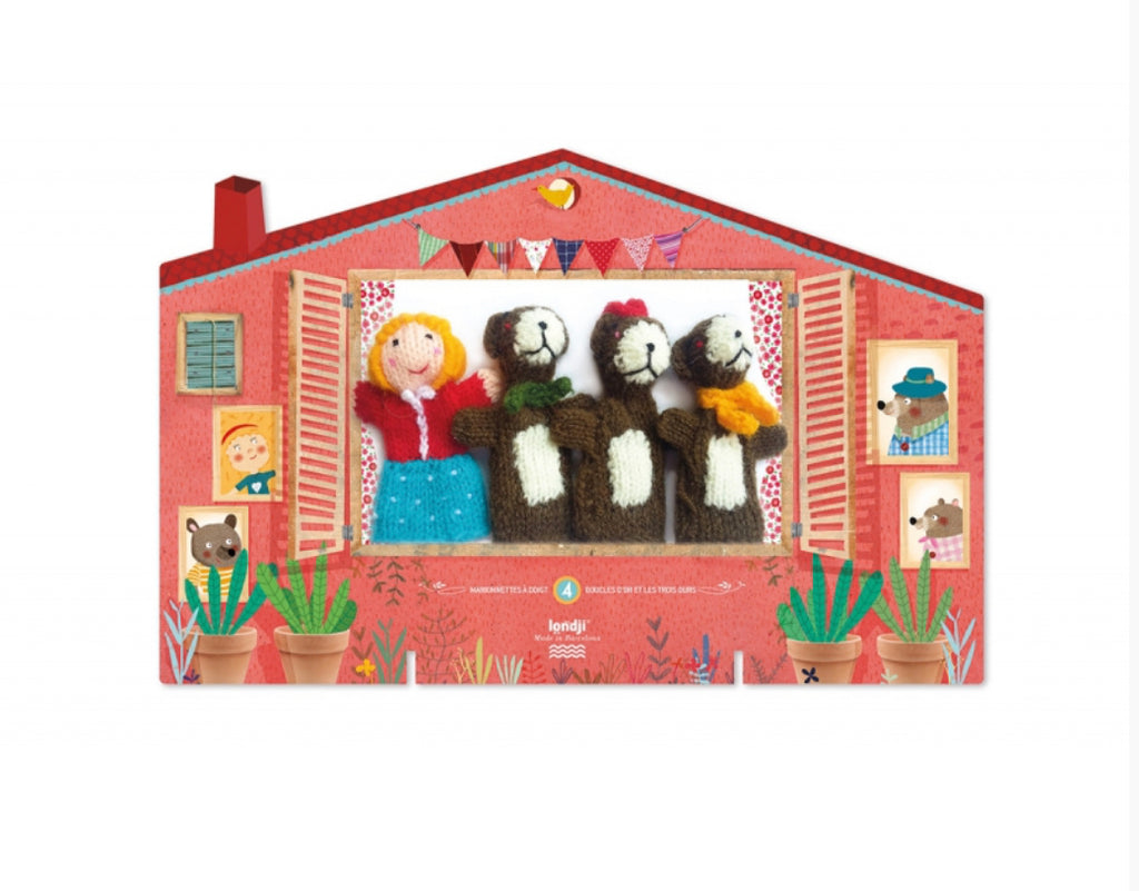 Goldilocks and the 3 Bears - Wool Finger Puppets