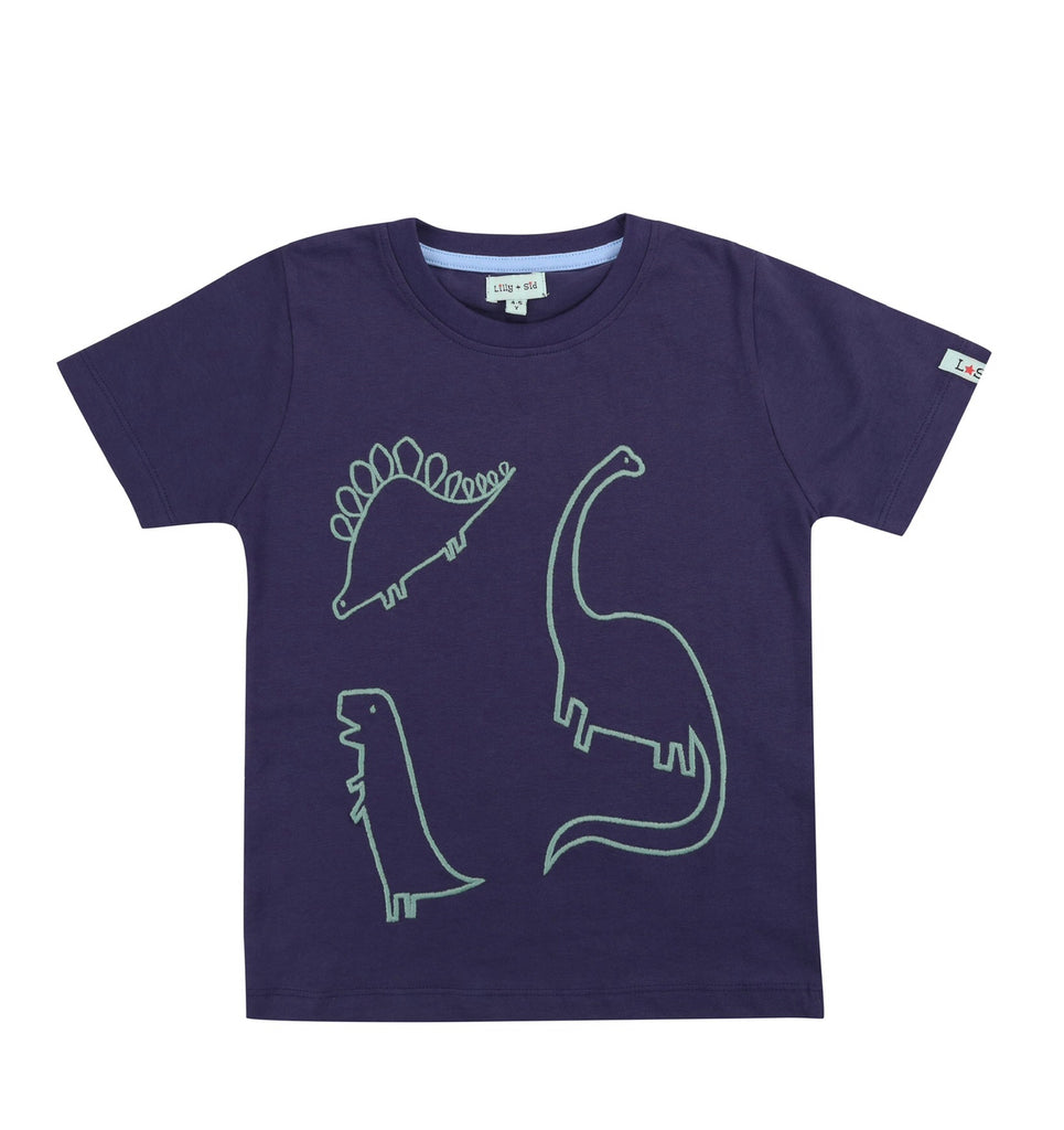 Lilly & Sid Stitched Dino T-shirt