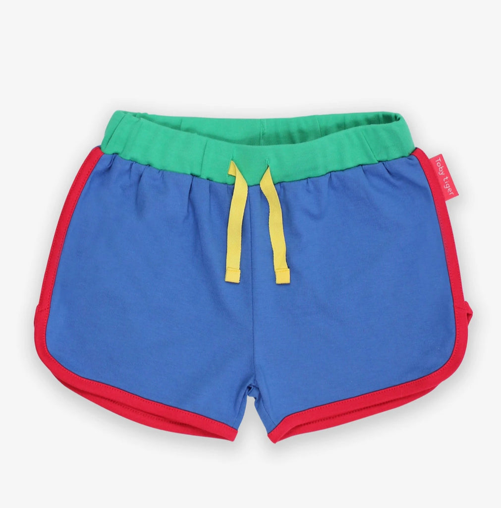 Toby Tiger Organic Blue Running Shorts