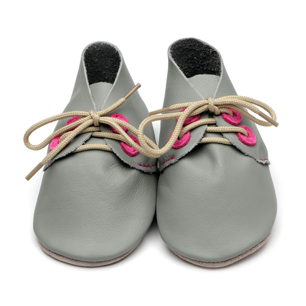 Derby Grey/Pink Shoes