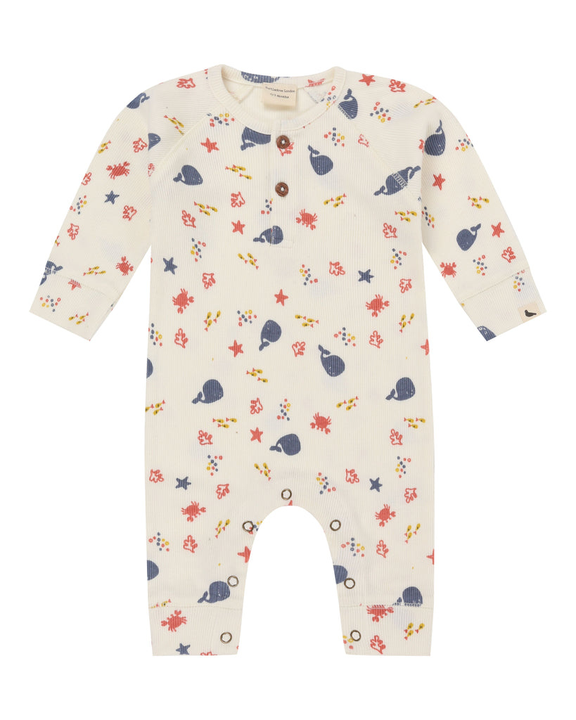 Turtledove London Seaside Rib Playsuit