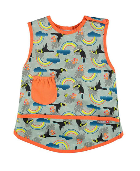 Close Pop-in Apron Bib Stage 4 Up In The Trees Collection - Toucan