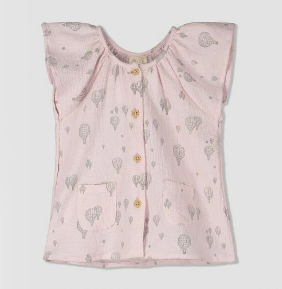 ettie & h Woven Blouse - Pink Balloons