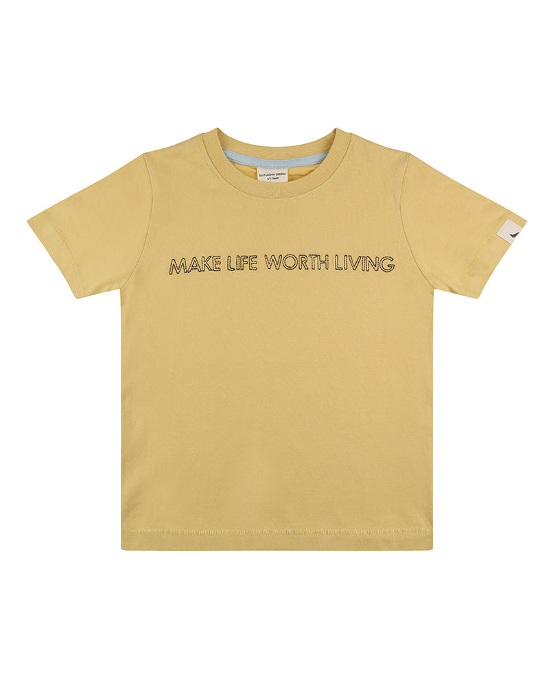 Turtledove London Living Life Embroidered T-shirt