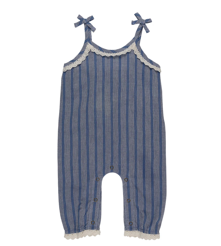 Lilly & Sid Woven Stripe Dungaree