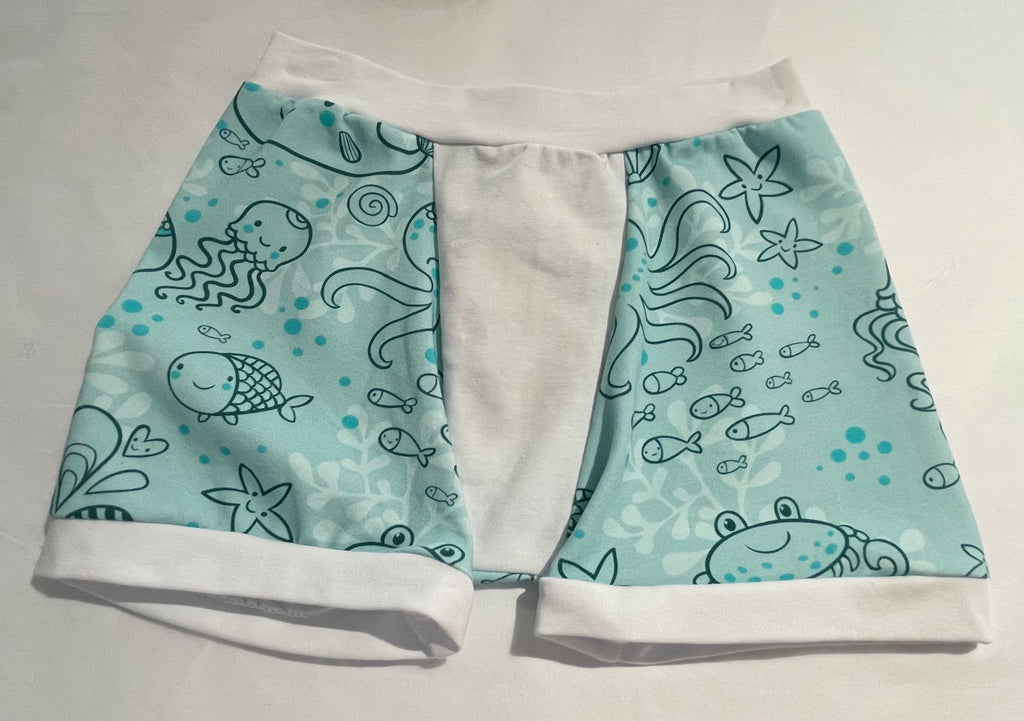 Pants/boxers - Ocean print