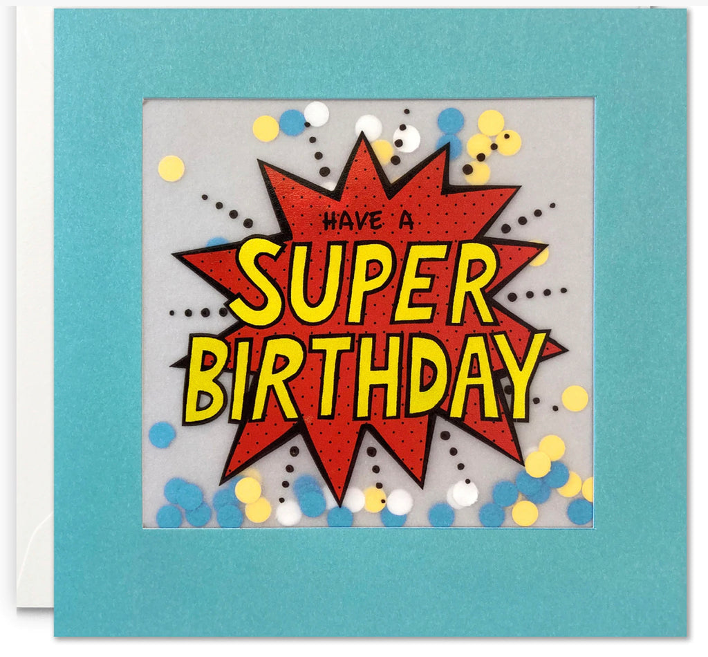 Super Birthday Card with Paper Confetti