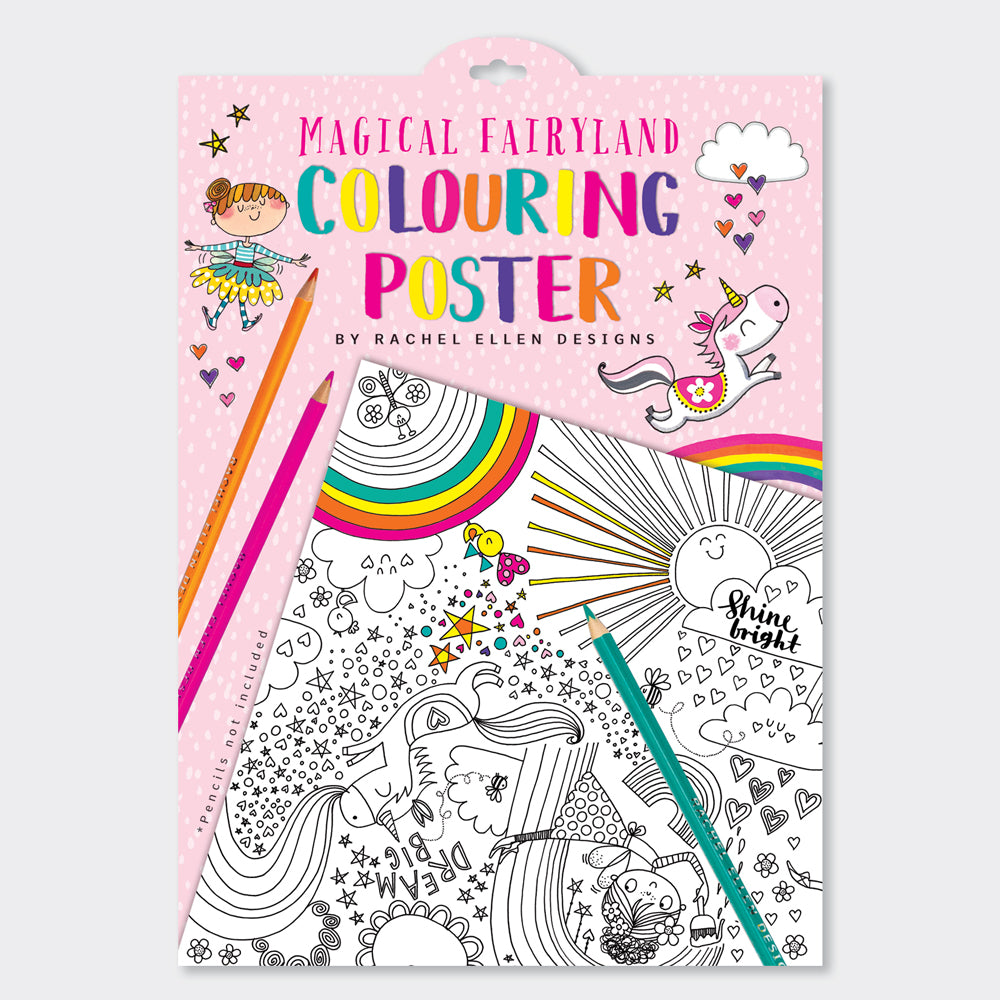 Colouring Poster - Magical Fairy Land