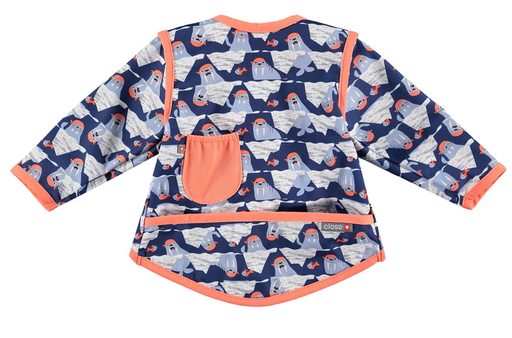 Close Pop-in Bib Stage 4 - Endangered Winter Collection - Walrus