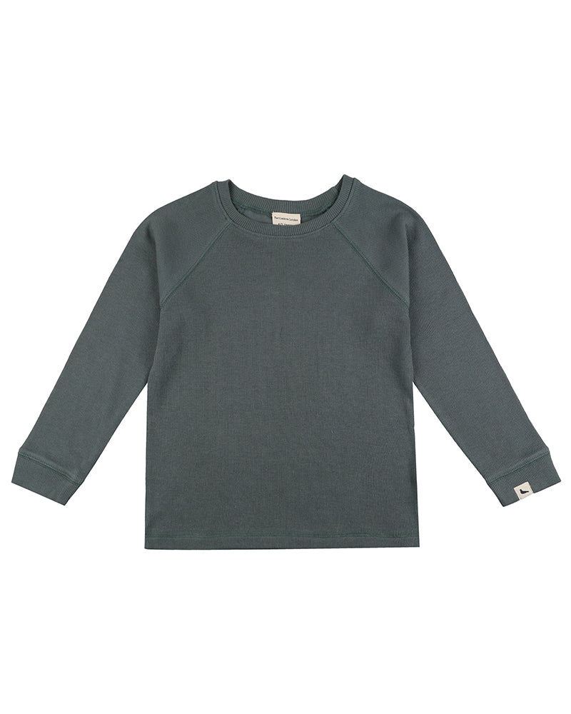 Turtledove London Rib Layering Top Steel