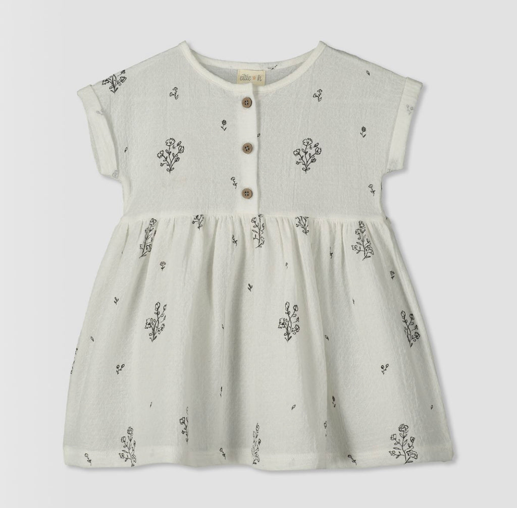 ettie & h Woven Dress - Cream Flowers